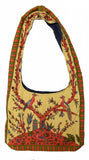 Gorgeous Tree of Life Hobo Shoulder Bag 15 x 12 Mustard