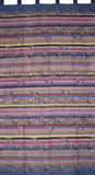 Little Elephants Tab Top Curtain Drape Panel Cotton 44" x 88" Blue