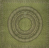 Dabu Block Print Reversible Duvet Cover Cotton  92" x 88" Fits Full-Queen