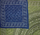 Dabu Block Print Reversible Duvet Cover Cotton  92" x 88" Fits Full-Queen