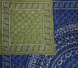 Dabu Block Print Reversible Duvet Cover Cotton  92" x 88" Fits Full-Queen