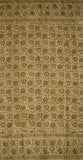 Veggie Dye Block Print Curtain Drape Panel Cotton 46" x 84" Olive Green