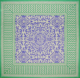 Moroccan Print Cotton Napkin 17" x 17" Lavender & Seafoam