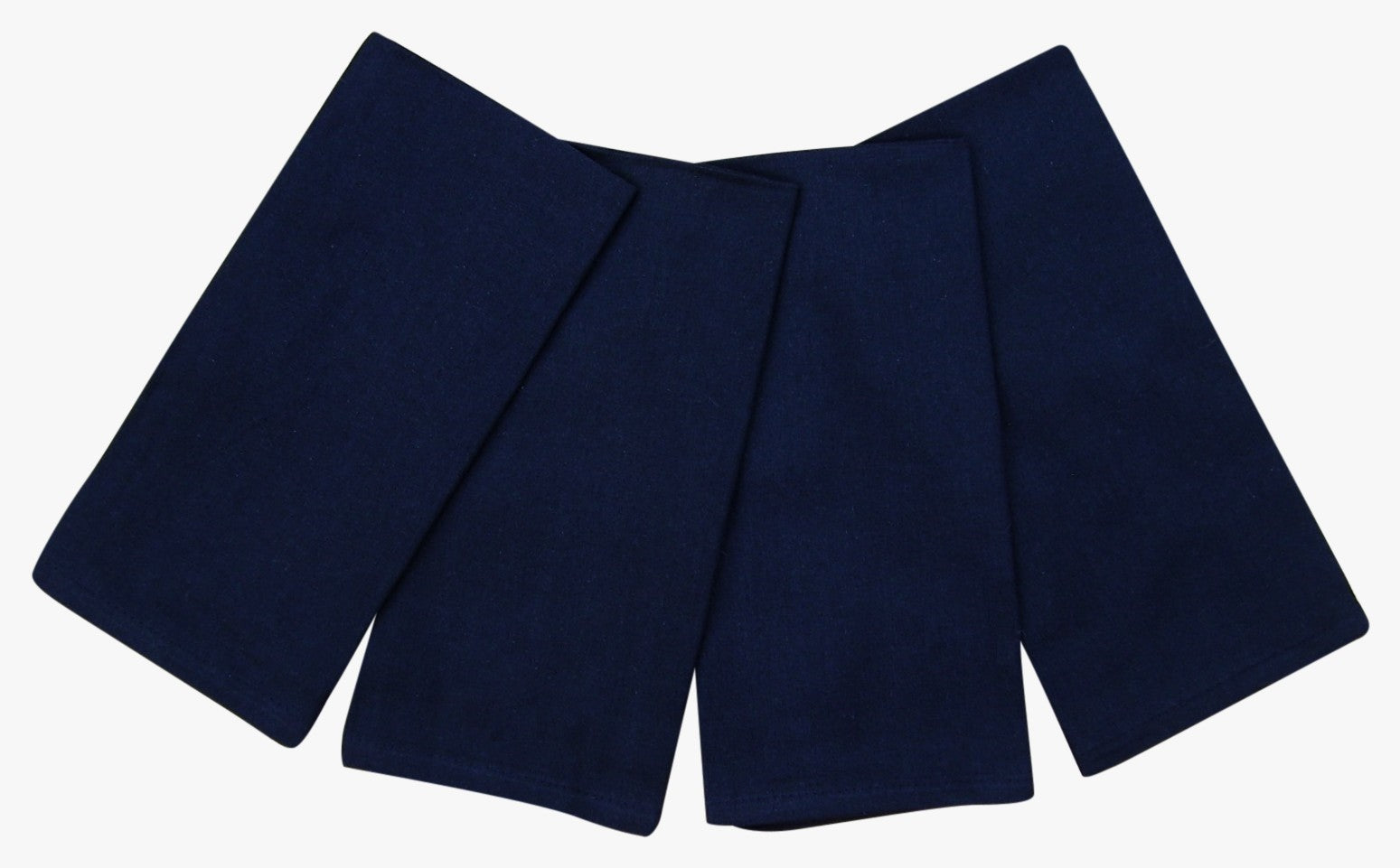 100% Cotton Napkins 20" x 20" Set of 4 Black