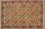 Hand Block Print Veggie Dye Cotton Rug Mat Chrysum 2' x 3'