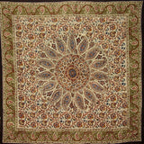 Kalamkari Block Print Veggie Dye Scarf Soft Light Cotton 42 x 42