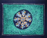 Reversible Cotton Pillow Sham Authentic Batik 28" x 24" Multi Color
