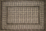 Moroccan Block Print Rectangle Cotton Tablecloth 88" x 58" Blue