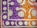 Celestial Tie Dye Tapestry Cotton Wall Hanging 90" x 60"  Multi Color