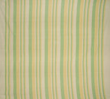 Heavy Cotton Ribbed Bedspread  98" x 88" Full Green & Yellow on Beige