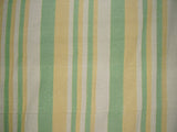 Heavy Cotton Ribbed Bedspread  98" x 88" Full Green & Yellow on Beige
