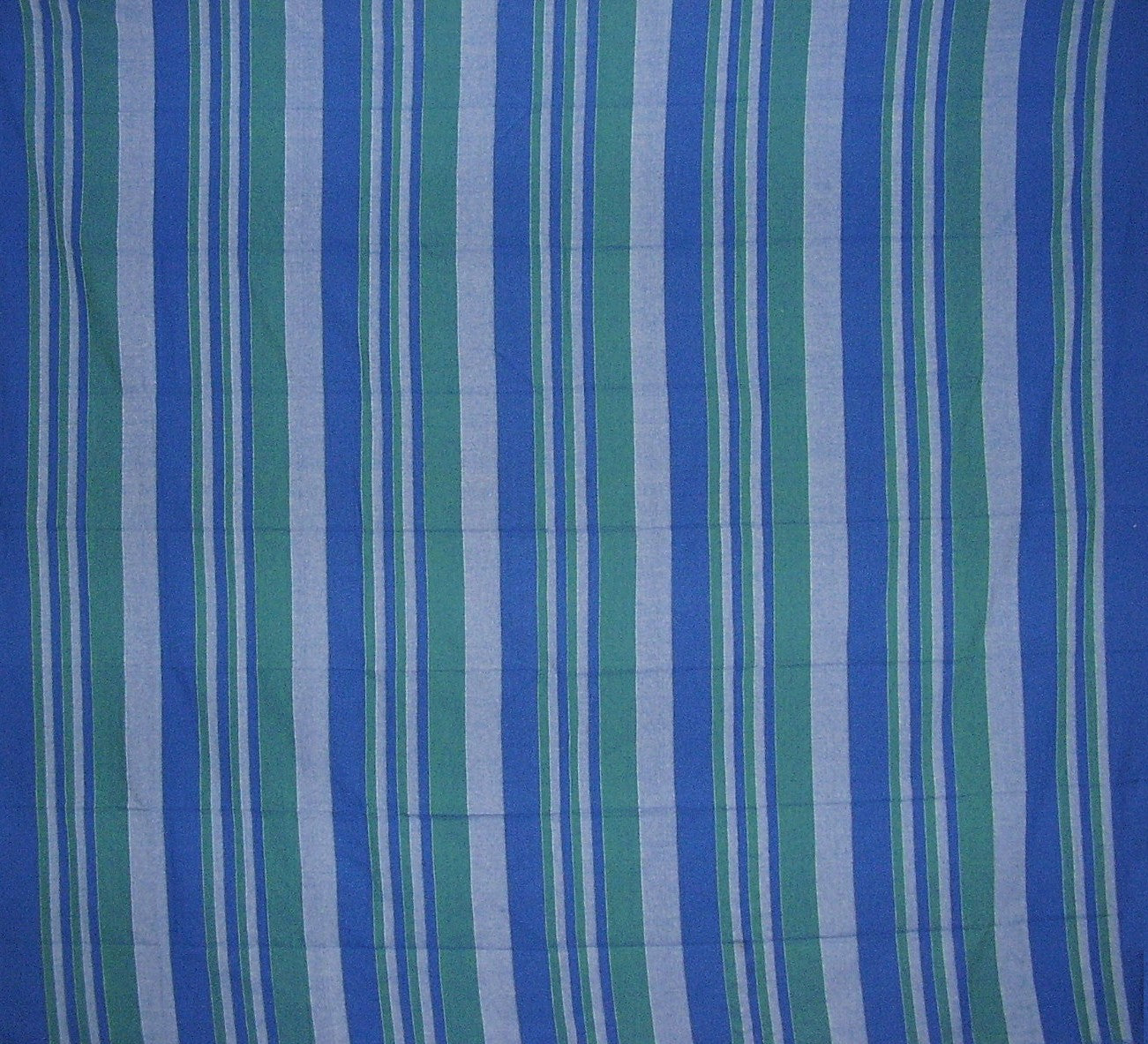 Heavy Cotton Ribbed Bedspread  98" x 88" Full Blue