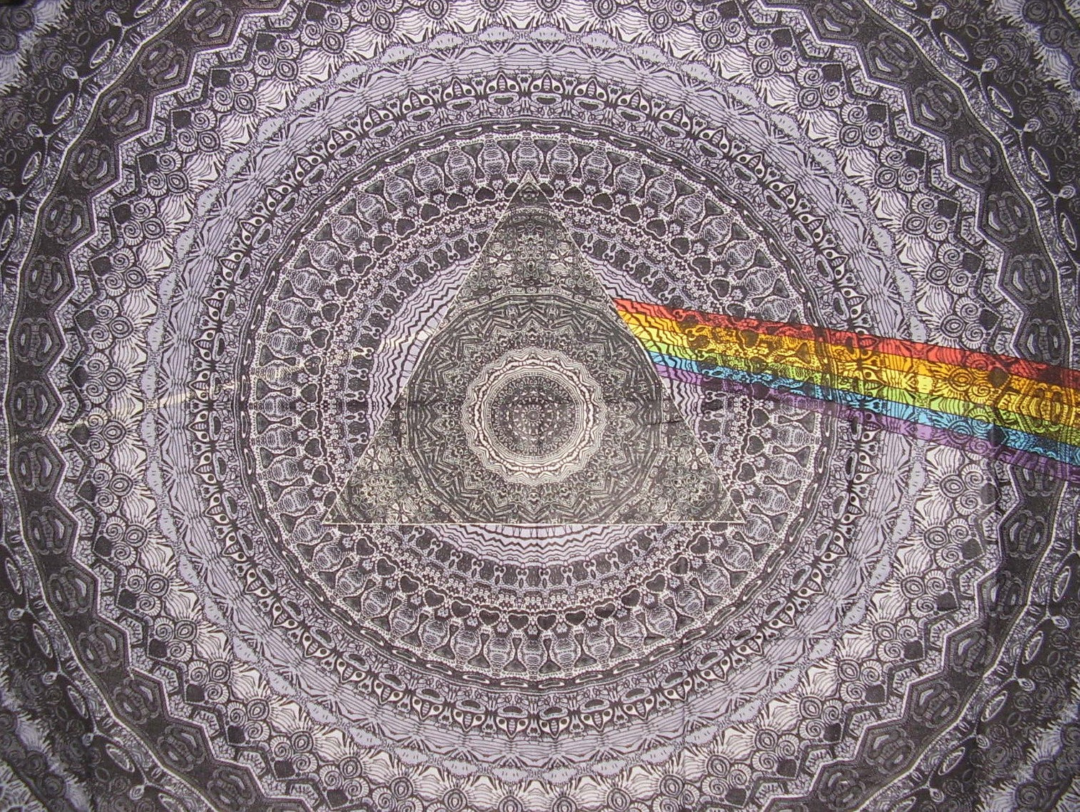 Poster Size 3D Pink Floyd Poster Cotton Wall Hanging 45" x 30" Black