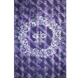 Celestial Batik Tapestry Cotton Spread 106" x 72" Twin Purple