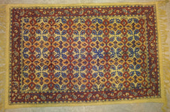 Rankų blokų spausdinimas Veggie Dye medvilninis kilimėlis Jerevanas 2 'x 3'