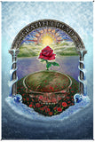 Grateful Dead Rose Garden Heady Art Print Tapestry 53x85