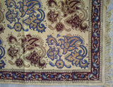 Handblokprint Veggie Dye katoenen vloerkleed Mat Dilijan 2' x 3'