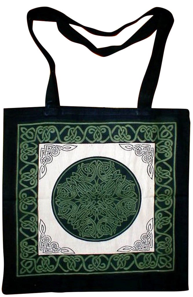 Celtic Circle Tote Bag School Office Shop 16 x 17 Ta/Gr