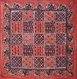 Kalamkari Block Print Cotton Table Napkin 20" x 20" Red