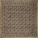 Veggie Dye blokprint dekbedovertrek katoen 92 x 88 inch, geschikt voor volledige koningin