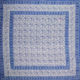 Двустранна завивка за завивки Rajasthan Block Print Памук 92" x 88" Подходяща за Full-Queen