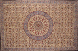 Kalamkari Block Print Cotton Tablecloth 90" x 60" Multi Color