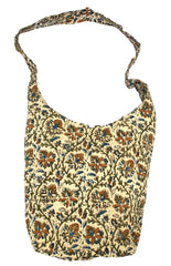 Block Printed Cotton Quilted Kalamkari Hobo Bag 14 x 14