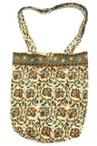 Block Printed Cotton Kalamkari College Tote Bag 15 x 15