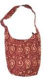 Block Printed Cotton Quilted Dabu Hobo Bag 14 x 14