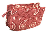 Block Printed Cotton Quilted Dabu Clutch Bag 9 x 7