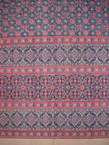 Marokkanischer Foulard-Druck-Vorhang, Drape-Panel, Baumwolle, 116,8 x 203,7 cm, Lachsrosa