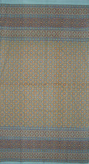 Moroccan Foulard Print Curtain Drape Panel Cotton 46" x 82" Powder Blue