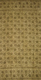 Veggie Dye Block Print Curtain Drape Panel Cotton 46" x 84" Olive Green