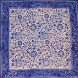 منديل طاولة قطني بطباعة كتلة من راجاستان مقاس 18 بوصة × 18 بوصة أزرق