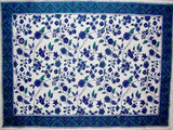 Fleur De Lis Cotton Table Placemat 19" x 13" Blue