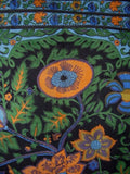 Tree of Life Tapestry Cotton Spread 106" x 70" Twin Black