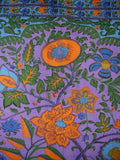 Tree of Life Tapestry Cotton Bedspread 108" x 88" Full-Queen Purple