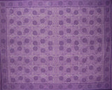 Blooming Floral Tapestry Cotton Bedspread 108" x 88" Full-Queen Purple