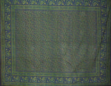 Jaipur Paisley Tapestry Cotton Spread 106" x 70" Twin Blue