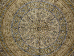 Kalamkari Block Print Tapestry Cotton Bedspread 108" x 88" Full-Queen