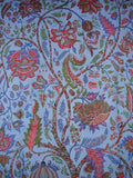 Tree of Life Tapestry Cotton Bedspread 108" x 88" Full-Queen Blue