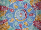 Batik Tapestry Cotton Spread 106" x 70" Twin Blue