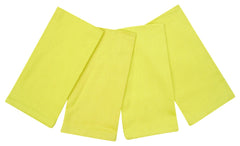 100% Cotton Napkins 20" x 20" Set of 4 Yellow