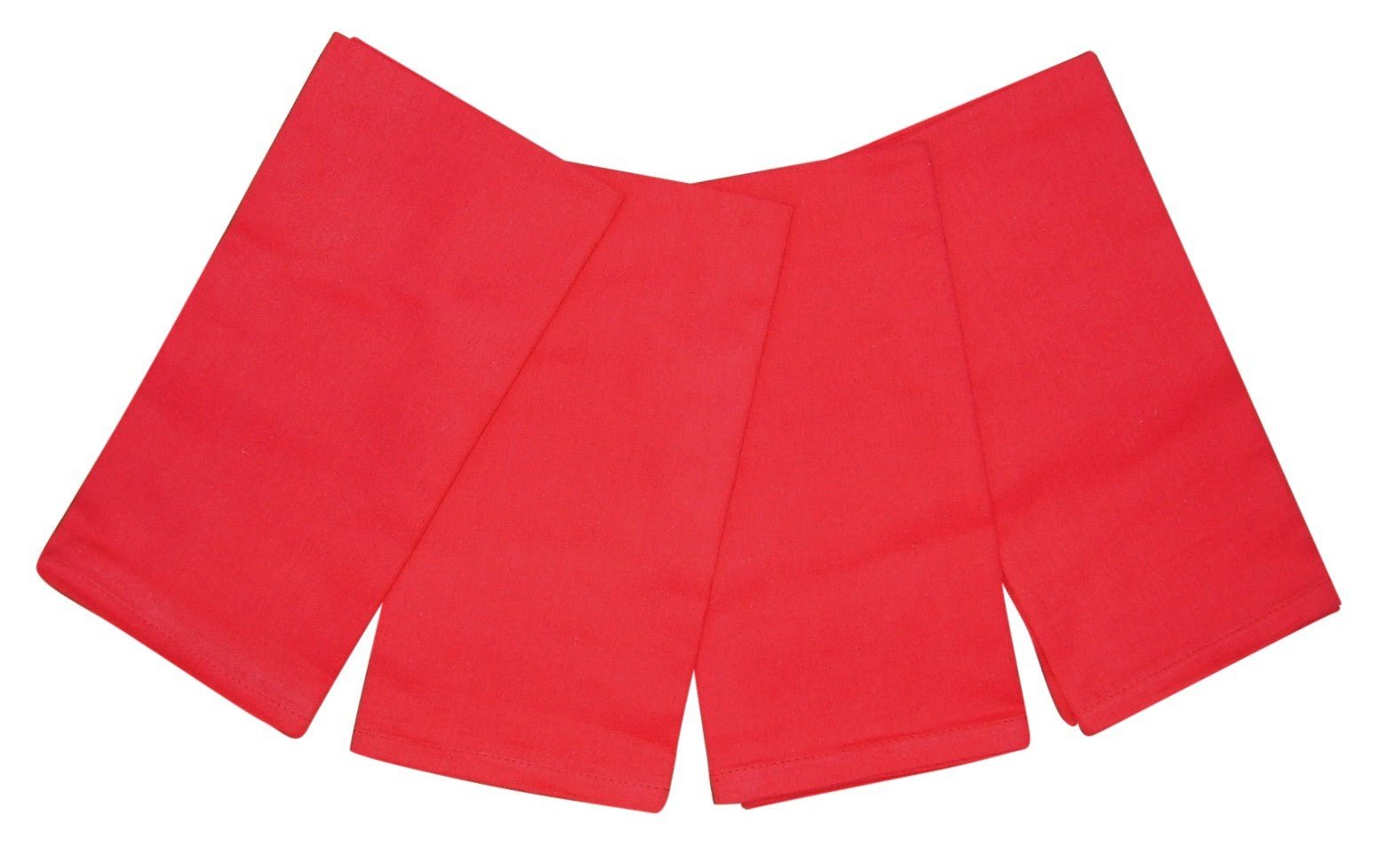 servietten aus 100 % Baumwolle, 50,8 x 50,8 cm, 4er-Set, Rot