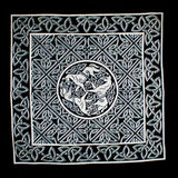 Celtic Circle of Horses Cushion Pillow Cover Gray