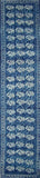 Indigo Blue Dabu Hand Block Print Cotton Table Runner 72" x 15"