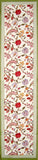 Floral Berry Print Cotton Table Runner 72" x 15" Multi Color