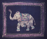 Wendekissenbezug aus Baumwolle, authentischer Batik-Elefant, 76,2 x 61 cm, mehrfarbig