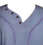 SALE Lovely Lavender Blue Blouse Top Shirt Womans M/L