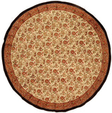 Jaipur Block Print Round Cotton Tablecloth 72" Autumn Colors